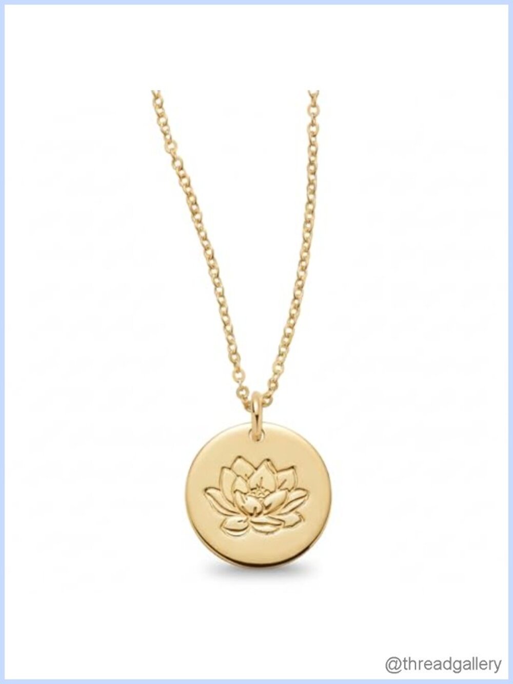 14K Gold Filled Birth Flower Necklace Adjustable Layering Pendant